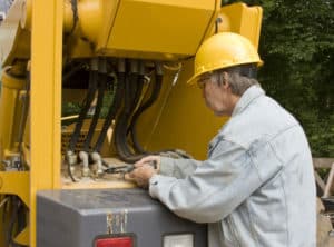 Servicing A Heavy Equipment Mechanic